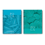 Тетрадь А5, 80л Холодная роса, 01559, твердая обл., на гребне, клетка