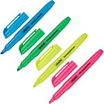 Набор текстовыделителей ATTACHE 4цв. 1-4мм, 968800 розовый, желтый, зеленый, голубой