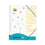 Папка с резинкой А5 Лео.Учись 25мм 450мкм LRF-05 пластиковая