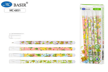Ручка шар детская синяя BASIR Авокадо MC-6851