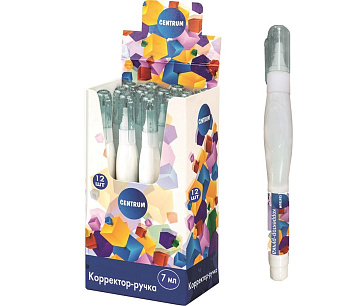 Корректор-ручка 7мл  CENTRUM 74741 металл. наконечник