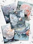 Тетрадь 48 л. А5 кл. скреп. офс. LOREX FLOWER VIEW, LXCBCL-FV, блёстки