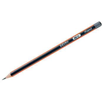 Карандаш чернографитный HB Maped Black Pep's трехгранный 850021