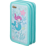 Пенал 2секции Русалка, ткань, 190х110 мм, ПКТ 11-20