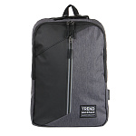 Рюкзак универсальный серый 254-597, 45x31,5x12см, 2 отд, 1 карм., отделка прорезин.матер., USB, ПЭ под ткань