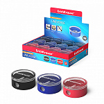 Точилка ErichKrause Universe 21828, 1 отв, с контейнером, цвет корпуса ассорти