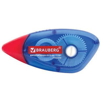 Корректор-лента 5мм*8м Brauberg 227801 механизм перемотки