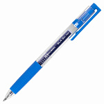 Ручка гелевая автомат. синяя Brauberg GLA, 144216, 0,5мм резиновый грип л.п. 0,35мм