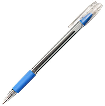 Ручка шар QREDO 740, синяя 0,7мм грип 15-7298